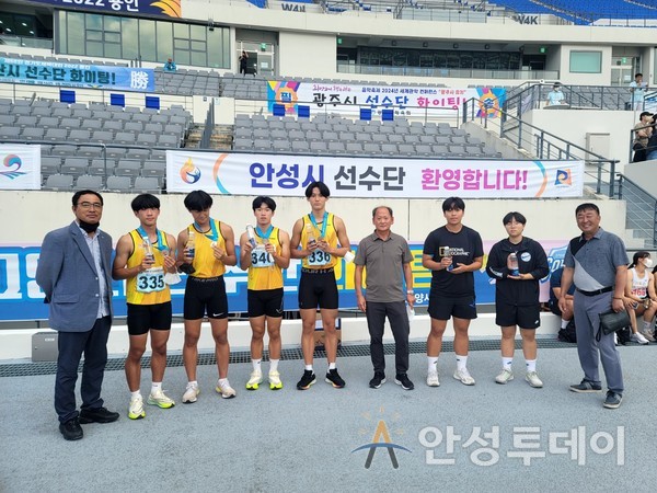 제68회 경기도민체육대회 안성시 육상 선수들