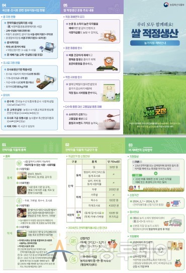 안성시, 2024년 쌀 적정생산 ‘벼 재배면적 감축협약’ 접수. /사진=안성시 제공